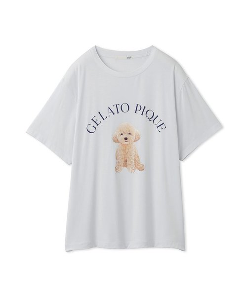 DOG柄ワンポイントTシャツ | gelato pique（ジェラートピケ）の通販 ...