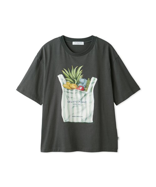 【HOMME】マーケットモチーフTシャツ