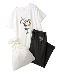 【ラッピング済み】デザートロゴTシャツ＆ロングパンツSET