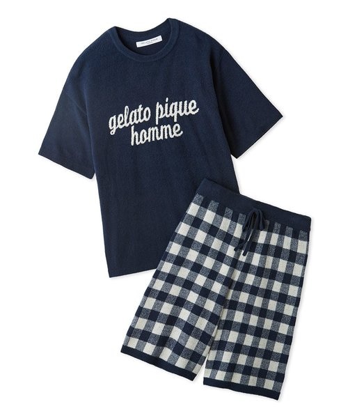 ジェラートピケ gelato piqué 花柄リボンギンガムシュシュ ルーム