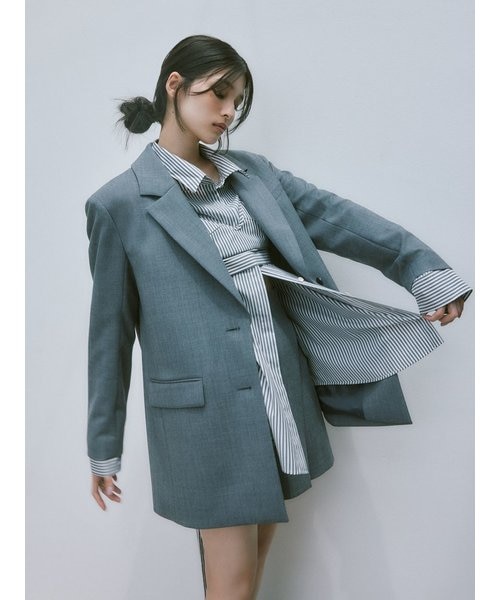 Wild Party チェスターコート レオパード柄 裏地 グレー L 新品タグ