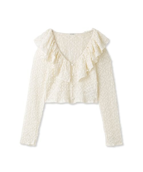 フリルレースラッフルカラーブラウス | LILY BROWN(リリーブラウン