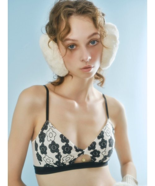 【LILY BROWN×MARY QUANT】【LILY BROWN Lingerie】デイジーノンワイヤーブラ・ショーツセット