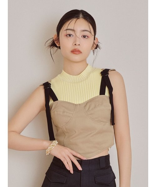 LILY BROWN Dickies?】874コルセットチノビスチェ | LILY BROWN 