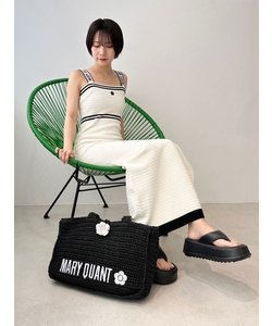 【LILY BROWN×MARY QUANT】ロゴジャガードニットキャミワンピース