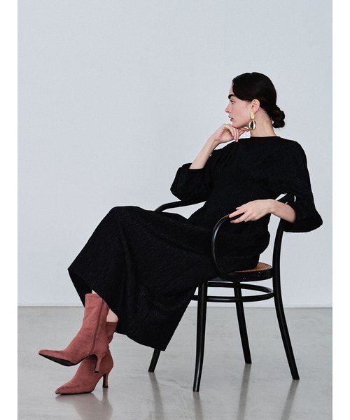 タックデザイン袖ボリュームワンピース Mila Owen ミラオーウェン の通販 Mall