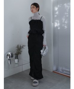 【emmi atelier】ナイロンストレートシルエットスカート