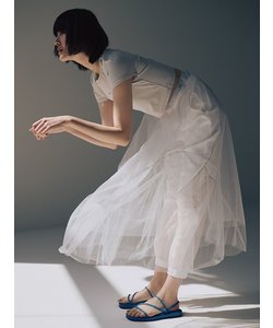 【emmi atelier】レイヤードチュールスカート