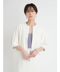 【emmi atelier】ecoダンボールノーカラーブルゾン