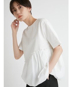 【emmi atelier】カットコンビバルーンＴシャツ