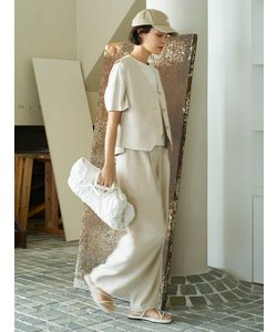 【emmi atelier】レーヨンリネンベスト