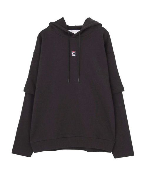 7600円 H1477 【EMODA×FILA】レイヤーオーバーフーディー FREE SIZE