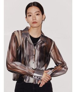 【VEQUM】SHEER COMPACT SHIRT