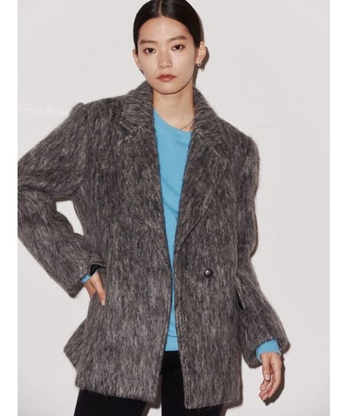 ジャケット・アウター VEQUM SHAGGY JACKET COAT VEQUM】SHAGGY JACKET COAT｜エモダの通販｜&mall（アンドモール
