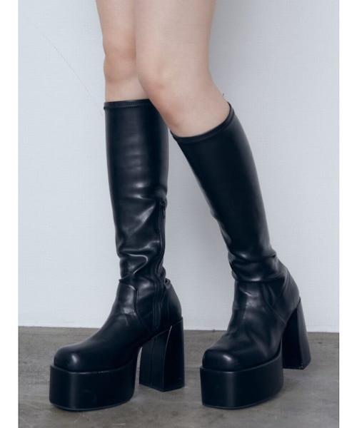 EMODA スクエアフィットロングブーツ EMODA スクウェアフィットロング