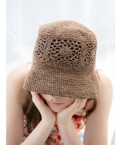 かぎ編みニット帽