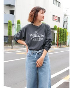 【WEB限定】メッセージロゴロングスリーブTee