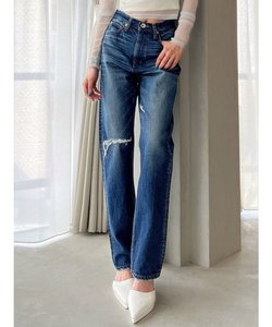 ハイウエスト HIGH-END STRAIGHT SLIM デニムパンツ