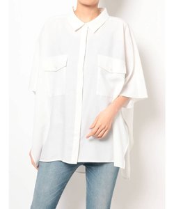 【THE DAYZ TOKYO】リネンライクポンチョシャツ