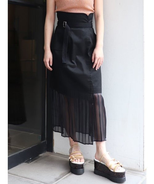 ヘムシアープリーツラップスカート Murua ムルーア の通販 Mall