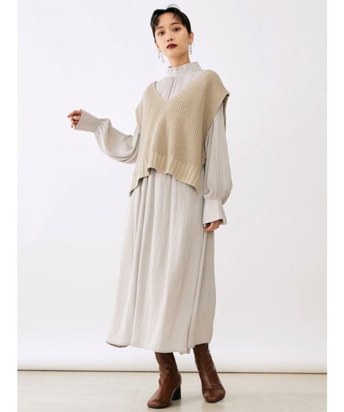 ニットベストセットワンピース Murua ムルーア の通販 Mall