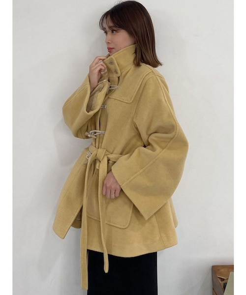 FERRE ダッフルコート おしゃれなイエロー ダッフルコート｜URBAN