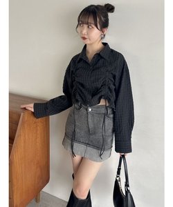 【WEB限定】コットンシャーリングシャツ