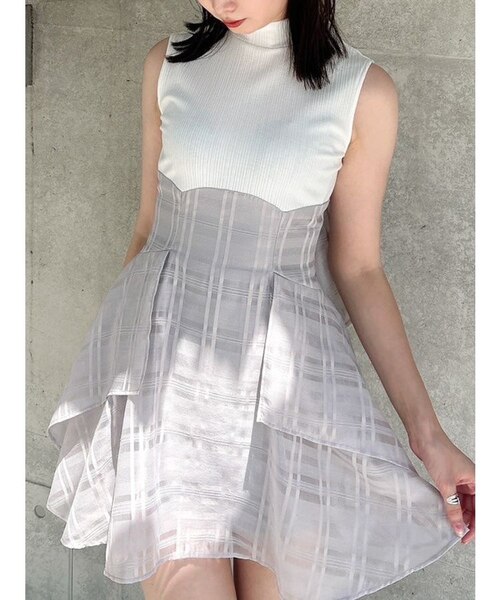 バックリボンシアーミニコルセットワンピース | dazzlin（ダズリン）の  