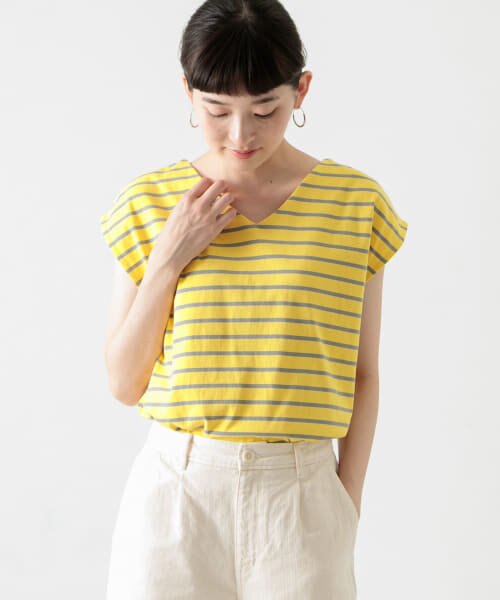 Work Not Work Vネックノースリーブボーダートップス Urban Research アーバンリサーチ の通販 Mall