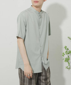 『XLサイズ/WEB・一部店舗限定』バンドカラーシャツ(5分袖)