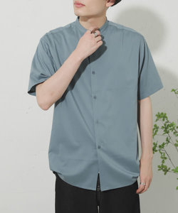 『XLサイズ/WEB・一部店舗限定』バンドカラーシャツ(5分袖)