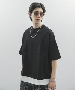 URBAN RESEARCH iD　レイヤードシルケットポンチTシャツ