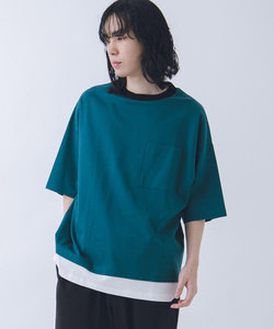 URBAN RESEARCH iD　レイヤードシルケットポンチTシャツ