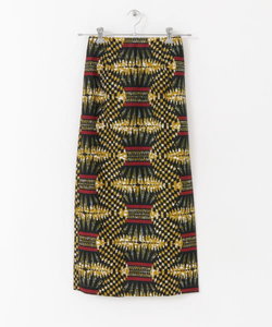 アフリカンバティックタイトスカート