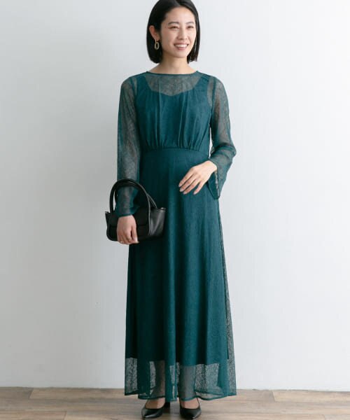 洗える】レーシーケープ ドレス | any SiS（エニィスィス）の通販 - &mall