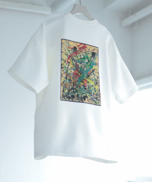 『別注』グラフィックアートTシャツ(5分袖)E