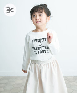 『親子リンク』オーガニックコットンロゴロングTシャツ(KIDS)