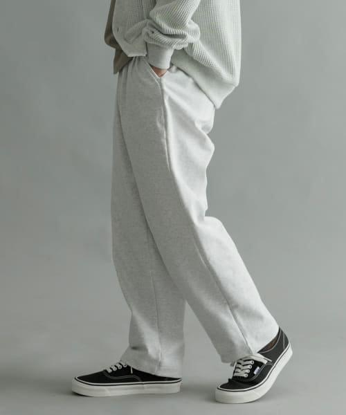 WHITE】mocT HVY STR FLEECE SLACKS PANTS