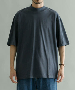 『WEB限定/別注』久米繊維×URBAN RESEARCH　モックネックショートスリーブ Tシャツ