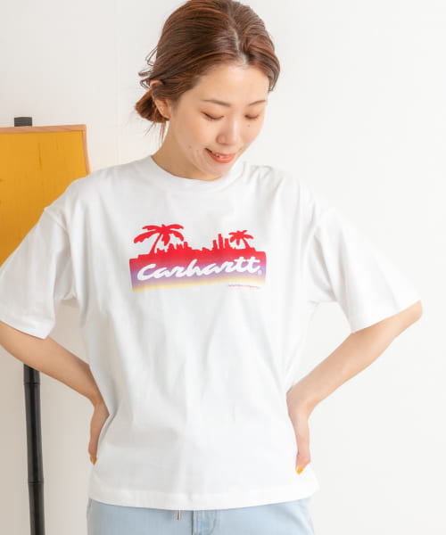 carhartt　W SHORT-SLEEVE PALM SCRIPT T-SHIRTS