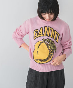 GANNI　Graphic Pullover Peach