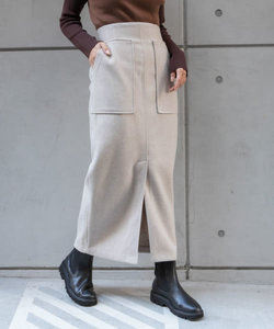 『TALLサイズ/WEB限定』ジャージメルトンアウトポケットスカート