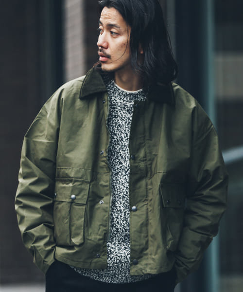 『別注』Walker and Hawkes×Sonny Label　オイルドコットンショートブルゾン