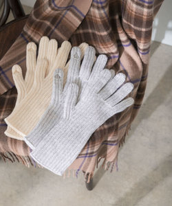 William Brunton Hand Knits　3PLY 1x1 RibShortGloves