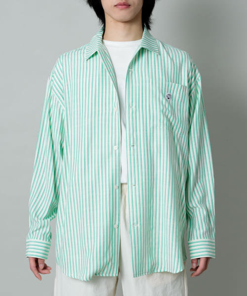 ddp　STRIPE OPEN COLLAR SHIRTS