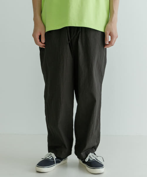 ATON　HAND DYED NYLON OVER PANTS