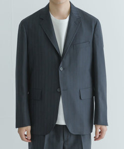 Scye　Striped Wool Blazer