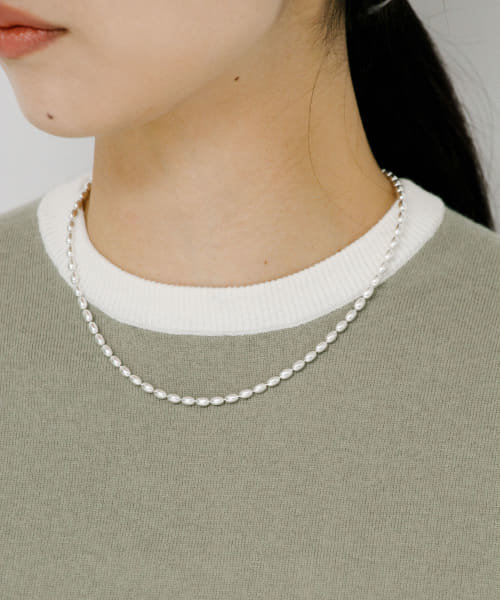 SYMPATHY OF SOUL STYLE　Oval Ball Chain Necklace