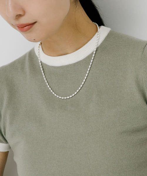 SYMPATHY OF SOUL STYLE　Oval Ball Chain Necklace