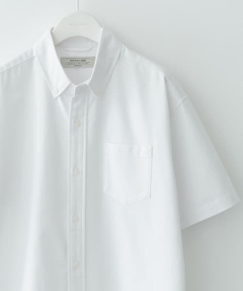 『XLサイズ/WEB限定/抗菌/イージーケア』オックスボタンダウン半袖シャツ